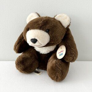 Vintage 1980 GUND Dark Brown Snuffles Bear Plush 10" Stuffed Animal Toy 2168 Tag